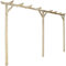 LEDAMP Haus, Garten-Pergola, 400 x 40 x 205 cm, Holz, Garten, Rasen
