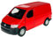 Welly Volkwagen T6 Rot Transporter Kasten Version T5 Ab 2. Facelift 2015 1/34-1/39 Metall Modell Auto Die Cast Neu im Kasten