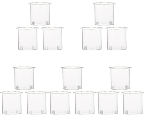 INNAL Coffee Filter 3pcs Glass Tea Infuser Glass Tea Filter Glass Tea Strainer Glass Coffee Infuser Cup: 3pcs Loose Glass Teakitchen sils (Transparentx5pcs 7X7X6.5CMx5pcs)