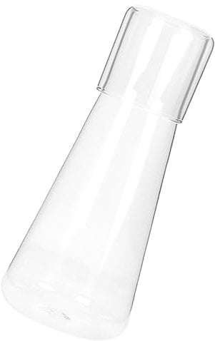 DOITOOL Wasserbecher Mit Großem Fassungsvermögen Teekanne Flasche Wasserkaraffe Gläser Nachttisch Karaffe Wasserbecher Am Bett Wasserkrug Milchkaraffe Mundspülflasche Getränke Glas Einfach