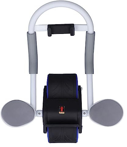 Bauchroller-Übungsrad, Selbsteinziehender Muskelaufbau, 5-lagiger Bauchroller für Schwangere Frauen für Fitness (Blau)