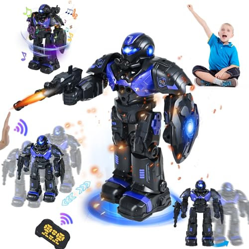FORMIZON Roboter für Kinder, Programmierbare Ferngesteuerter Roboter Intelligenter Spielzeug, mit Gestensteuerung, Kreative Geschenke für Jungen und Mädchen 5 6 7 8 9 10 Jahre
