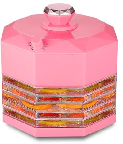 PAHION 5 Shelves Food Dehydrator Machine Fruit Dryer Dehydrator 8 Gear Adjustable Thermostat Fruit Jerky Dehydrator for Fruit, Vegetables, Meats, Dog Treats