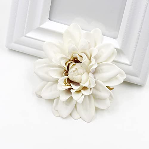 BONOOL Künstliche Blume Dahlie Chrysantheme Kopfschmuck Dekoration DIY Blumenhandwerk Fake Flower (Farbe: D, Größe: 10 Stück)