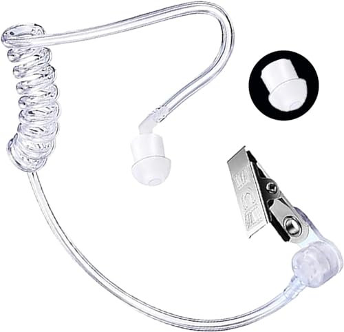 SHANKAM Juguetes de cosplay para niños, auriculares de juguete espía, accesorios de disfraz de detective, auriculares de juguete del servicio secreto, accesorio de disfraz para niños(B)