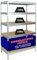 PROREGAL Schwerlastregal Rivet HxBxT 180x120x60cm Fachlast 250kg, Innovatives Stecksystem, Verzinkt, Garagenregal, Lagerregal, Steckregal, Stahl, Kellerregal