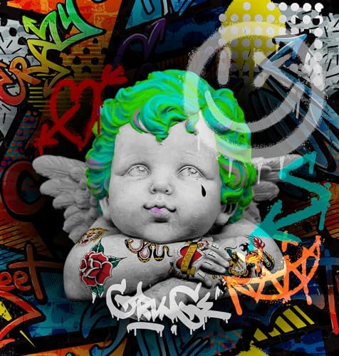 beties - POP Art -, Zuschnitt Kunstdruck Cupido ca. 47x47 cm, Kunstdruck auf Gobelin Gewebe für Dein Bastel-Projekt