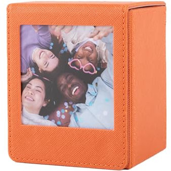 HIYQIN Photo Box for Instax Square Film, Storage Box Compatible With Fujifilm Instax SQ1 SQ20 SQ40 SQ10 SQ6 SP-3 Instant Cameras - Brown