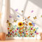 Cooltto Wandaufkleber Selbstklebend Wand Stickers Wandtattoo Wanddeko Wohnzimmer Aufkleber Groß Modern Wandsticker Dekoration für Badezimmer Schlafzimmer Küche Büro – Sonnenblume Schmetterlinge