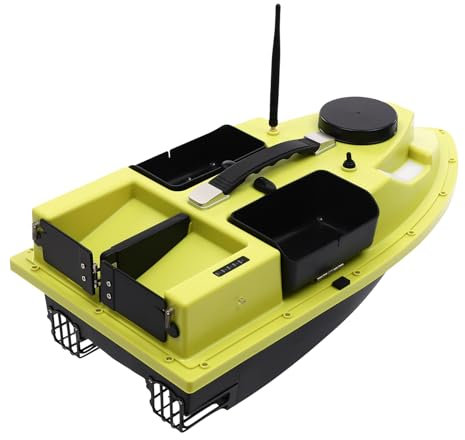 GPS-500M Kabellos Futterboot,Intelligentes Ferngesteuertes Fischerboot Mit LED-Bildschirm,Doppelmotor Köderboot,Winddicht|Starke Reichweite|4.4lb Gewichtskapazität