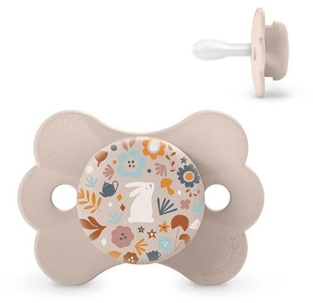 Suavinex, Schnuller für Babys 0-6 Monate, Schnuller mit physiologischem Silikonsauger SX Pro, Symmetrischer, flacher und flexibler Sauger, für Neugeborene, Respektiert die Mundentwicklung, Rosa