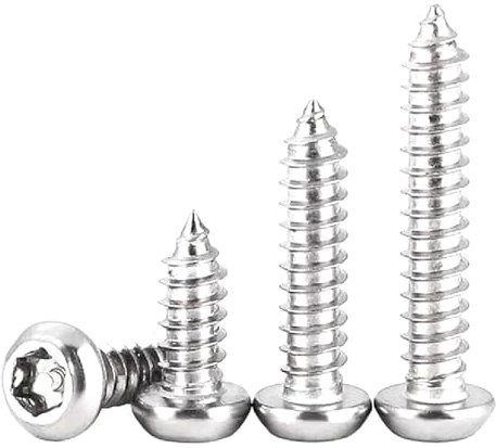 Sechslappiger Torx-Rundkopf aus Edelstahl M2-M6 mit selbstschneidender Stiftschraube, 10 Stück, M4x8mm