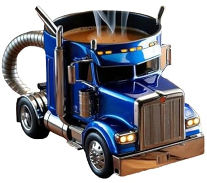 Handcrafted Truck Coffee Mug Semi-Truck Coffee Mugs LKW-Fahrer-Tasse Sattelschlepper-kaffeetassen Kreative Truck Kaffeetasse Handgefertigte LKW-kaffeetasse Sattelschlepper Förmige Tassen Mit Henkel