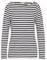s.Oliver Geringeltes Langarmshirt aus Flammgarn mit U-Boot-Ausschnitt Navy 46