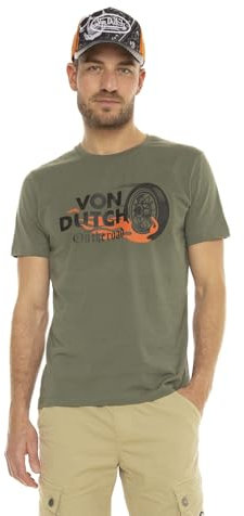 Von Dutch T-Shirt Homme Manches Courtes col Rond Regular fit Wheel XL