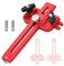 Uadme Thin Rip Jig for Table Saws, Precision Repetitive Narrow Strip Cutter, Metal T-Slot Safety Guide for Band Saw & Router Table, Woodworking Accessories