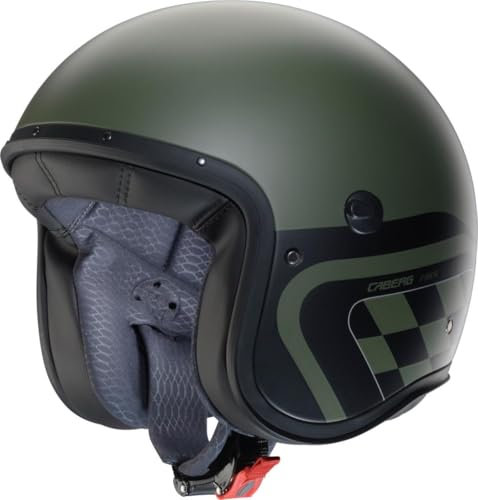 CABERG Helmet Jet Freeride X Daytona MATT Military Green/Black/Silver XXL