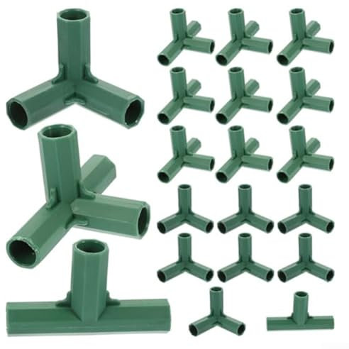 Lot de 20 raccords 16 mm 5 types de supports stables robustes pour treillis de raisin, abri de jardin, protection solaire