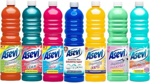 Asevi Concentrated Floor Cleaner Liquid, Hard Floor Cleaner, Laminate, Multipack of 12 X 1L