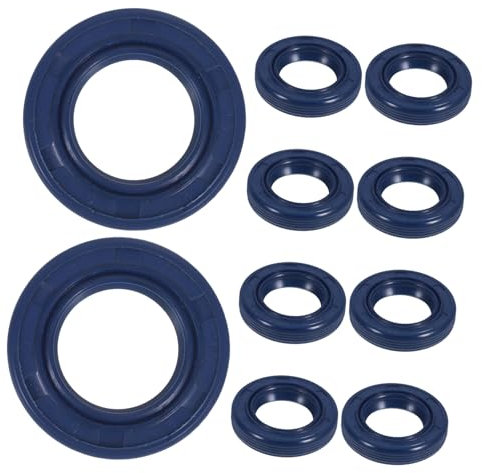 HANABASS 10Pcs Chainsaw Gasket Compatible with Stihl for Easy Maintenance and Repair Durable Oil Seal Pump Gaskets Dark Blue