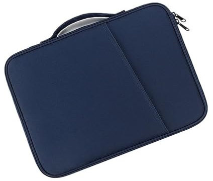 MQVQAUBST Tablet-Aufbewahrungstasche, geeignet for Chuwi MiniBook X Latptop, Tragetasche, wasserdichte Hülle, Griff, Reißverschlusstasche(Navy Blue,13inch)