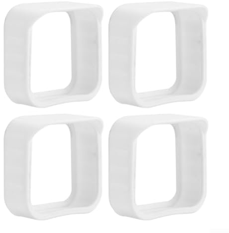 Oniissy NewBlink Lot de 4 housses de protection en silicone imperméables et résistantes à la neige pour caméra de sécurité extérieure (blanc)