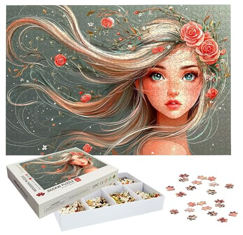 Puzzle 5000 Teile Erwachsene, Anime Puzzle 5000 Teile, EIN Herausforderndes Rätsel, Blume Holzpuzzle Erwachsene mit Exquisiter Verpackungsbox, Puzzlespiele für Die Ganze Familie, Geschenke, -7004