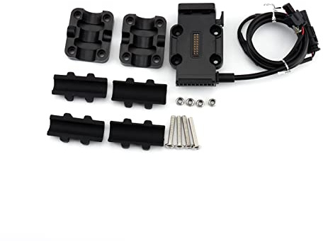 ACOGEDO Base de Alimentación, Soporte de Navegación para Teléfono Fuente de Alimentación Charing Reemplazo de Base Enrollable de 12 Mm/22 Mm para R1250GS ADV R1200GS S1000XR Sólido y para Todos los