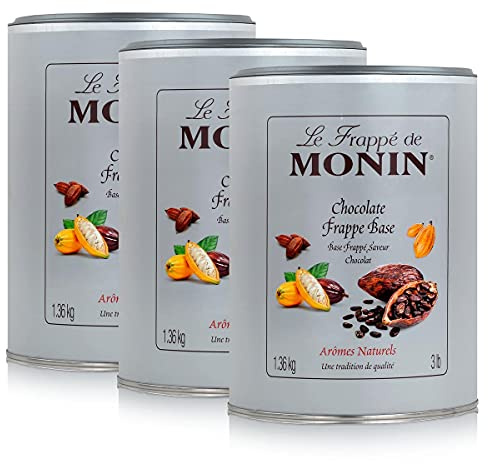 Monin Frappé Base - Chocolate, 1,36kg 3er Pack