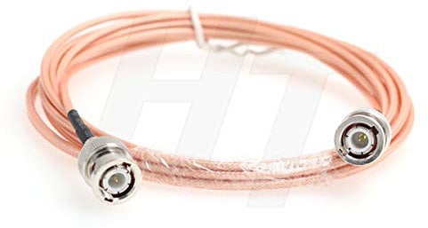 HangTon BNC HD SDI Video RF Kabel Koaxialkabel Jumper Adapter Low Loss Signalübertragung 50 Ohm RG316 BNC Stecker auf Stecker für Kamera Monitor (5 Meter)