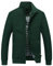YOUTHUP Herren Jacke Leichte Freizeit Übergangsjacke Langarm Sommer Bomberjacke Outdoor Sportjacke, Grün, L