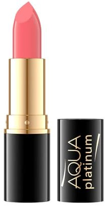 Eveline Cosmetics Aqua Platinum Lippenstift mit Vitamin C & E - Nr. 488, Innovative Formel für tiefe Farbe und langanhaltenden Glanz
