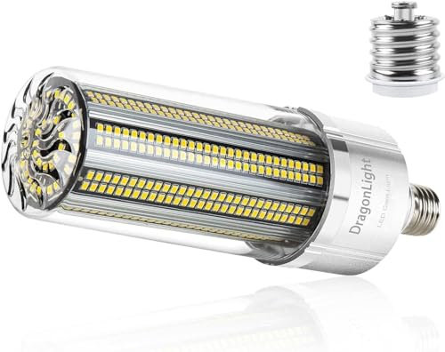 80W Super Bright Corn LED Light Bulb(600 Watt Equivalent) - E27/E40 Large Base LED Lamp - 5000K Daylight 9,600 Lumens for Large Area High Bay Lighting - Garage Warehouse Street Light