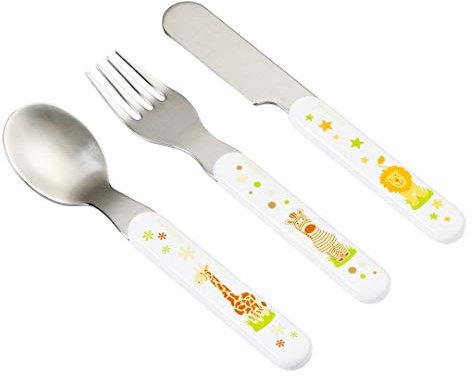 Baby-Nova Kinderbesteck Esslernbesteck Metall 3 tlg