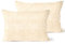 Encasa XO Chenille Kissenbezüge Set von 2 | Natural - (12x20) (30x50 cm) | Dekorative Akzent Quadratische Wurfkissenbezüge Für Couch, Heimdekoration, Sofa