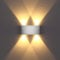Lightess LED Wandlampe Innen Wandleuchte Flur Modern Wandbeleuchtung Lampe Wand Up Down Leuchte aus Aluminium für Wohnzimmer Schlafzimmer Treppenhaus Flur Warmweiß