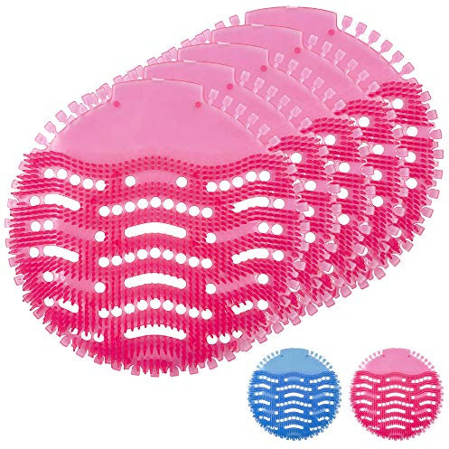 Urinal Screen Splash Mats, Scented Toilet Deodorizer and Urinal Splash Guards for Men’s Toilet (Urinal Screen Cherry Pink, PACK OF 5)