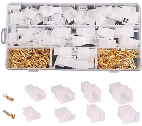 Rantecks 480 Stück 2,8 mm Automotive Stecker Kit 2 3 4 6 Pin Elektrisches Kabel Anschlüsse Set für Motorrad Motorrad Auto Elektroboote Instrumente