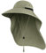Sombreros para el Sol Hombre, Gorra Transpirable ala Ancha protección UV Protege Cuello Cara, Sombrero Jardin Hombre Adecuado para Trekking (Verde Oliva)