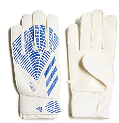 adidas Unisex Kids PRED GL TRN J Gloves, HI-Res Blue S18/turbo/white, 4