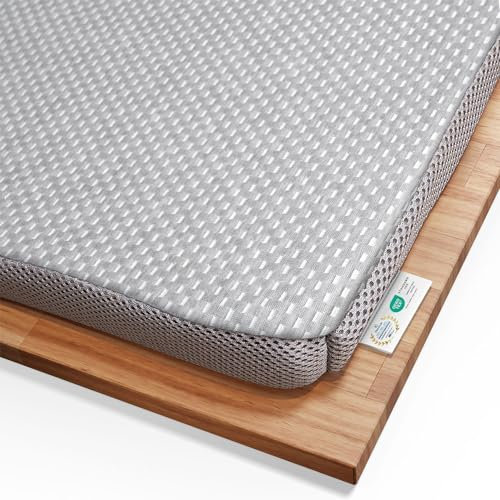 Topper 180x200cm RenewON | Testsieger 2021 | Ergonomische Memory-Schaum Auflage | Atmungsaktiv und Feuchtigkeitsregulierend | Anti-Statischer Graphene-Bezug | Matratzen-Topper 180 x 200 x 6 cm Höhe