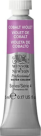 Winsor & Newton 8840311 Professional Aquarellfarbe, lebendige Wasserfarben in Künstlerqualität, hohe Farbbrillanz & Leuchtkraft, lichtecht, Archivqualität, 5ml Tube - Kobaltviolett