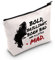 LEVLO Kosmetiktasche mit Zitat von Villain Deville Villain Movie Fans, Geschenk Born Brilliant Bad and Alittle Mad Make-up Reißverschlusstasche, Born Brilliant Bad