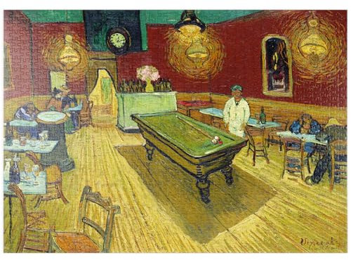 MyPuzzle Le café de nuit (The Night Café) (1888) by Vincent Van Gogh - Premium 1000 Teile Puzzle - MyPuzzle Sonderkollektion von Æpyornis
