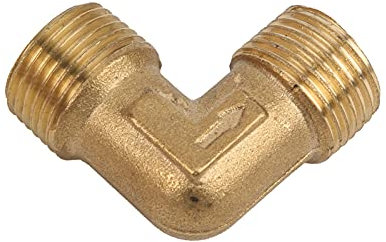 Raccord de Tuyau à Angle Droit G 3/8in, Joint de Tuyau en Laiton, Raccords de Compresseur D'air Coudé