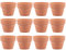 EVERMARKET Lot de 12 petits pots en terre cuite de 3 cm en céramique avec trou de drainage pour plantes succulentes intérieur/extérieur