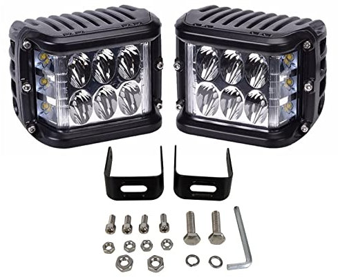 PICAA 2tlg 4 Zoll LED Arbeitsscheinwerfer, 60W Led Scheinwerfer Lightbar Lichtbalken Auto Offroad 4x4 LKW Traktor 12V 24V Zusatzscheinwerfer