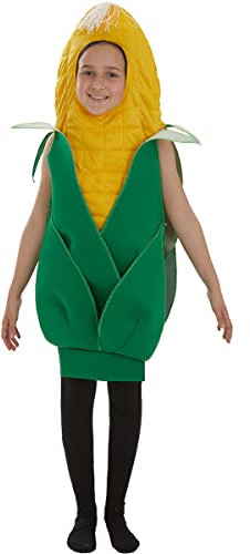 Funidelia | Déguisement épi de mais pour fille et garçon Nourriture, Boissons - Déguisement pour enfant et accessoires pour Halloween, carnaval et fêtes - Taille 3-6 ans - Jaune