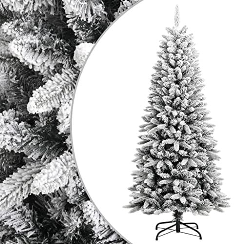 vidaXL Künstlicher Weihnachtsbaum Beschneit Christbaum Tannenbaum Dekobaum Kunstbaum Weihnachten Dekoration Weihnachtsdeko 150cm PVC PE