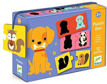 DJECO Puzzle Duo - Schatten | 24 Teile | Babypuzzle #DJ08187